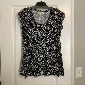 Michael Kors Ginko Leaf Print Blouse